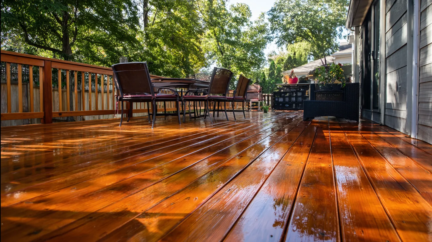 Cedar deck
