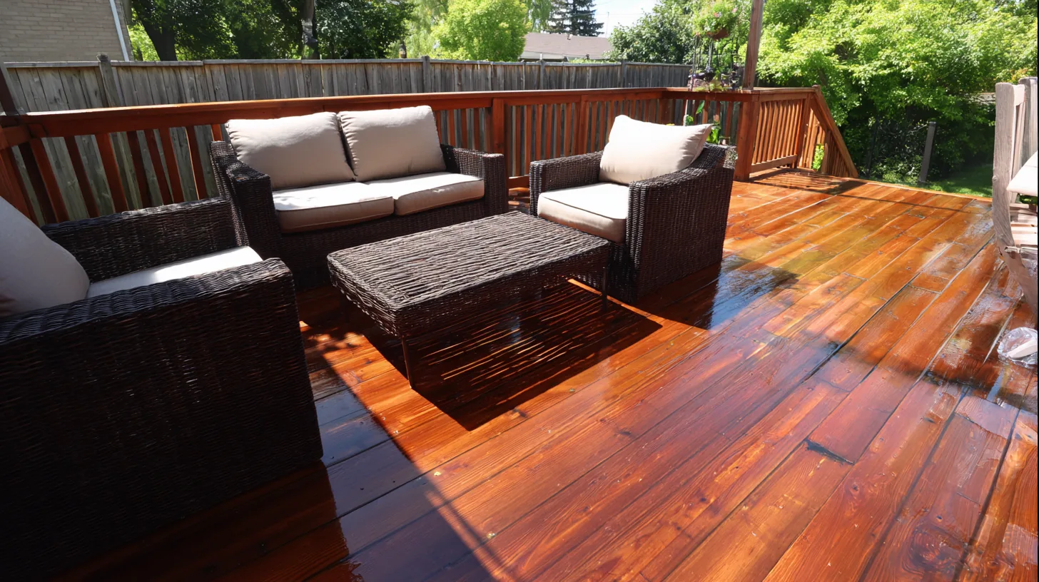Deck lounge area