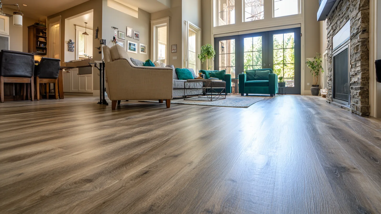 Luxury vinyl plank flooring
